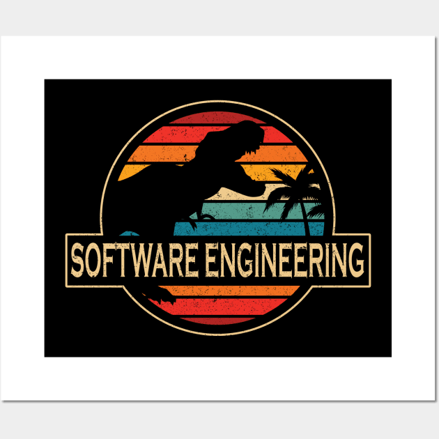 Software Engineering Dinosaur Wall Art by SusanFields